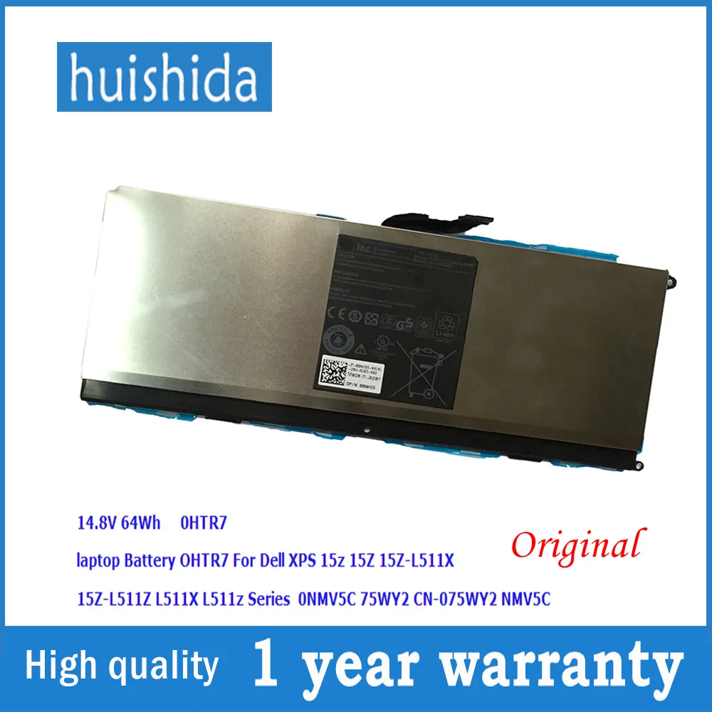 14 8 V 64Wh 0HTR7 новый оригинальный аккумулятор для ноутбука Dell XCMRD XPS 15z 15Z L511X L511Z
