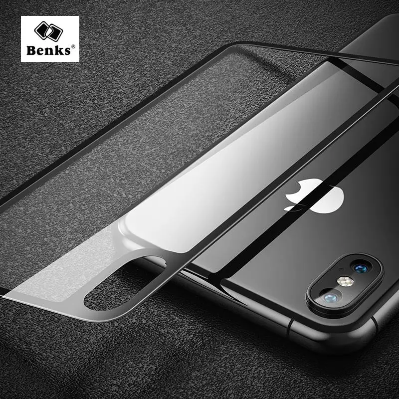 Benks для iPhone XS Max, закаленное стекло, задняя пленка KR+ PRO, 3D, изогнутое, полное покрытие, 0,23 мм, для iPhone XS Max, заднее стекло, пленка