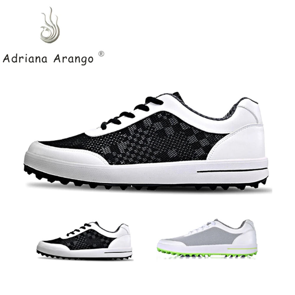 Мужские Нескользящие кроссовки для гольфа из сетчатого материала|Обувь гольфа| |