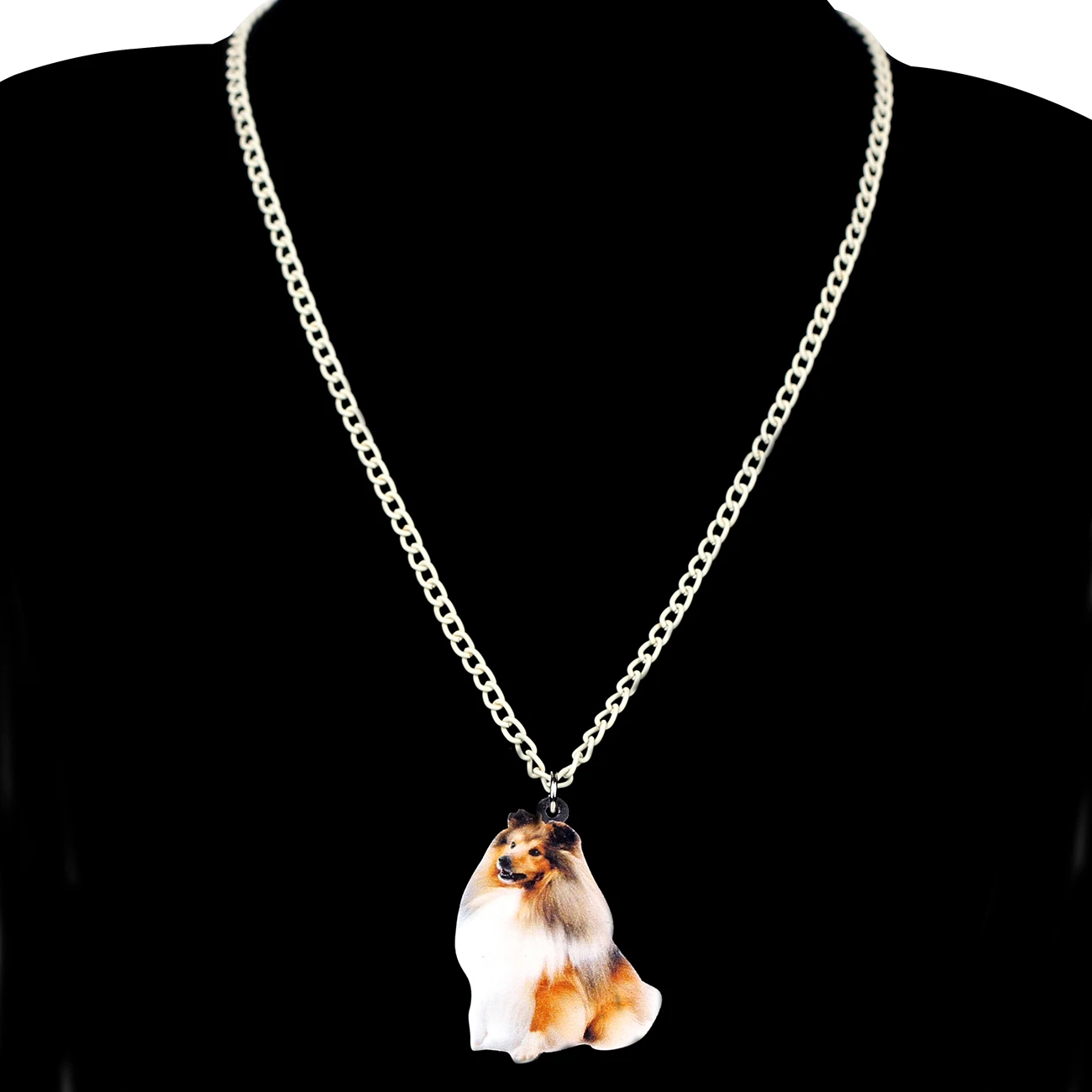 WEVENI акриловая улыбающаяся грубая колли шелти подвеска для ожерелья собак свитер