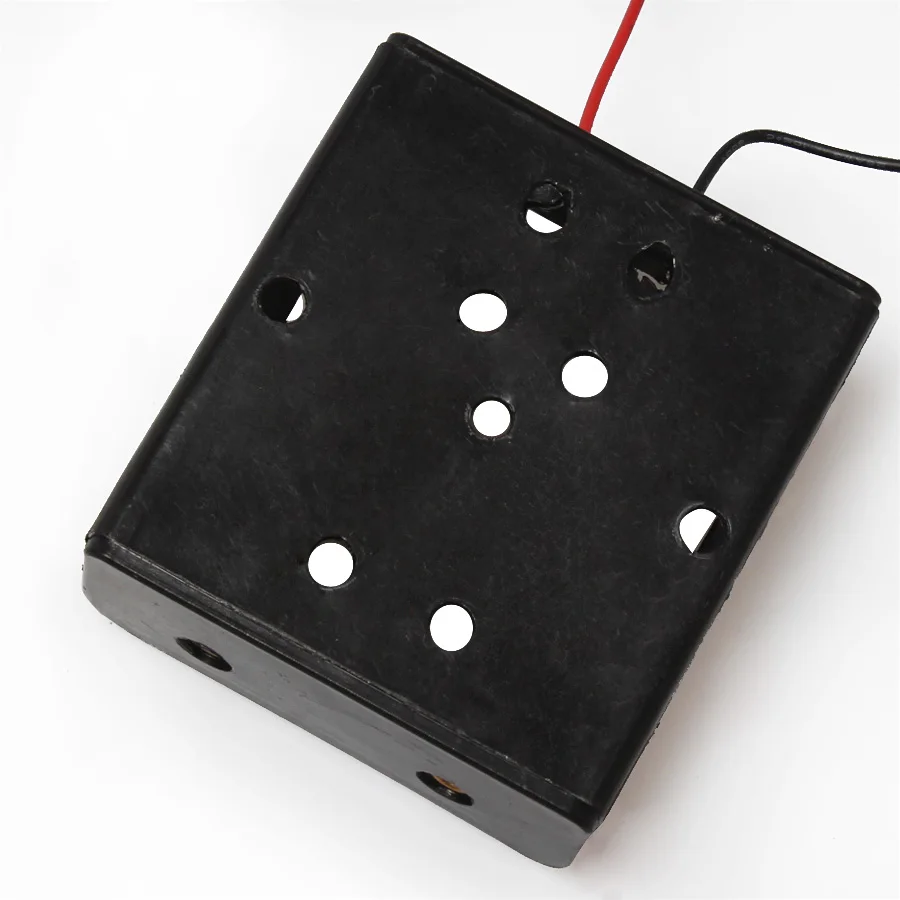 

100PCS/lot Wholesale "C "Size Battery Box Case PP Soft Material With Wire Leaded For 2 x C Big Size 3V Battery No Cover