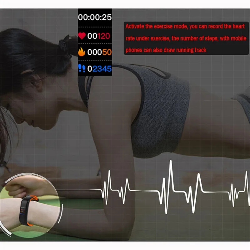 Bluetooth Смарт часы пульсометр кровяное давление фитнес Браслет трекер pk fitbits xiaomi mi