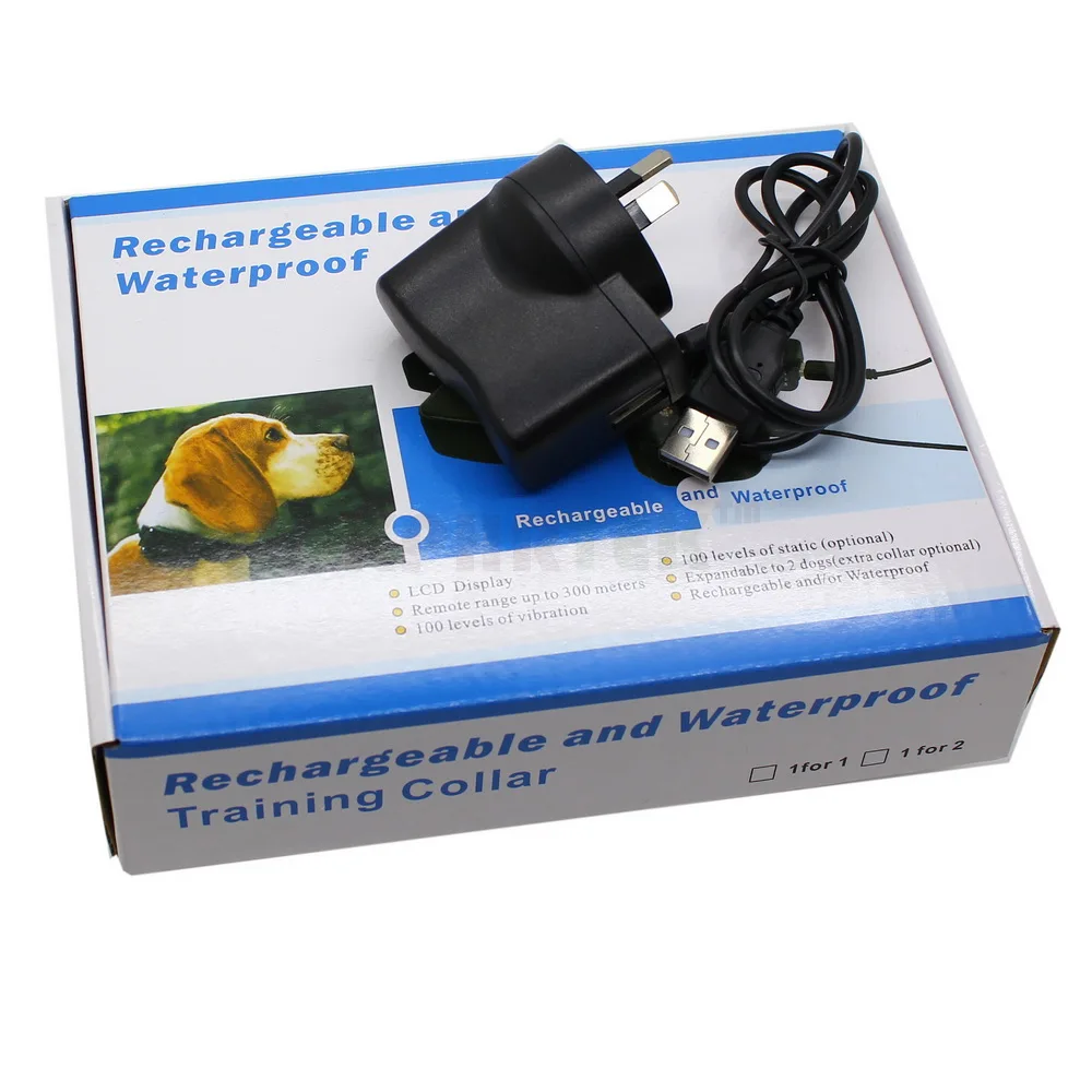 Ошейник для дрессировки домашних животных перезаряжаемый и водонепроницаемый 300