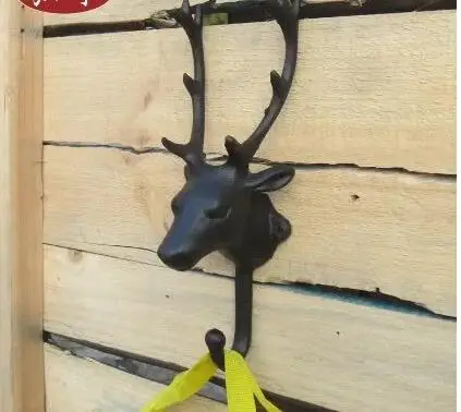 Модные Винтажные железный крюк стены мюоны одежда в виде оленя Hangingfor ключи|hook