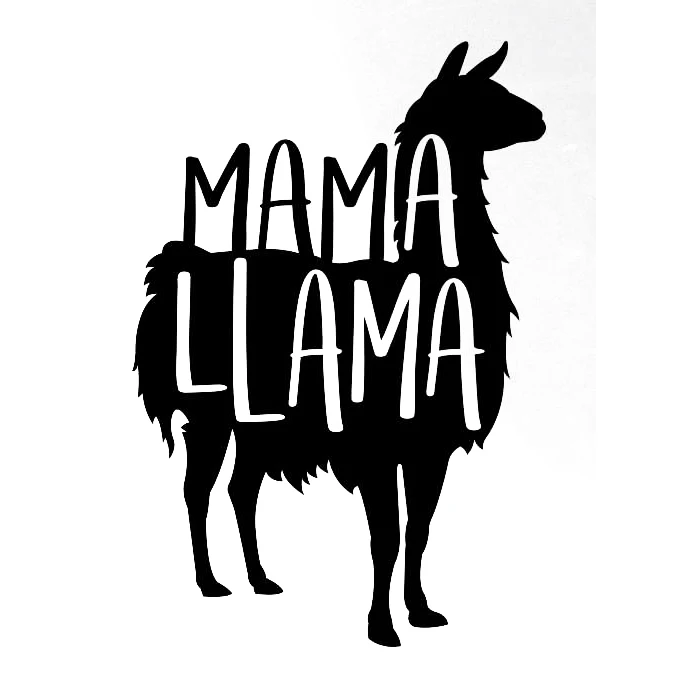 Mama Llama виниловые наклейки для окон автомобильные хит продаж милые с животными L403 -