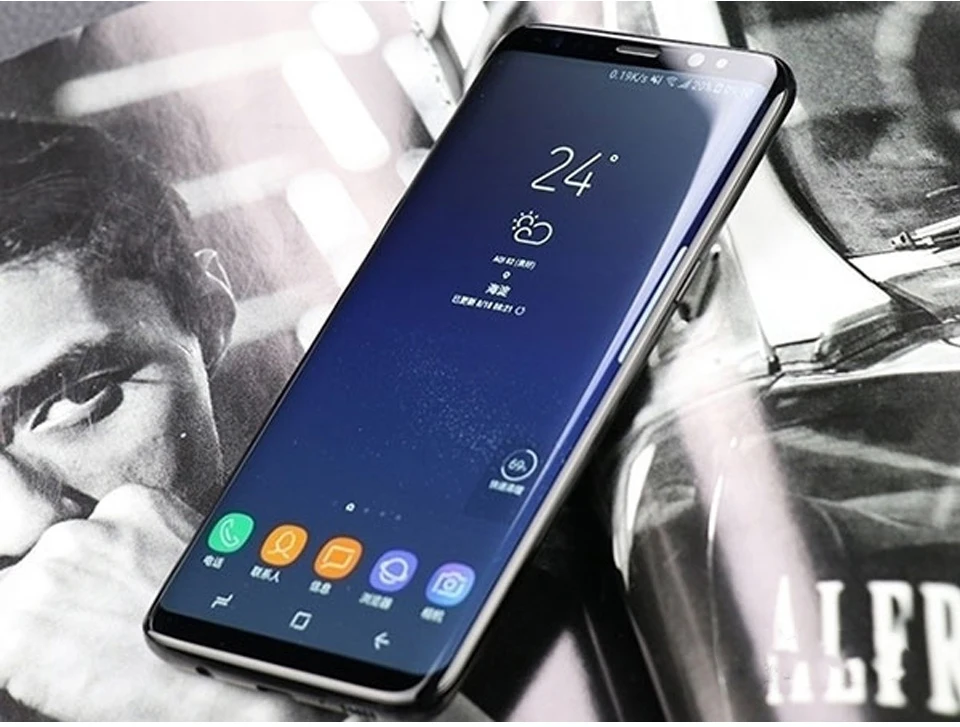 Samsung Galaxy S8, SM-G950F, G950F, G950U, 4G, LTE, четыре ядра, 4 Гб RAM, 64 ГБ ROM, 5,8 дюймов, 12 МП, отпечаток пальца, мобильный телефон Android