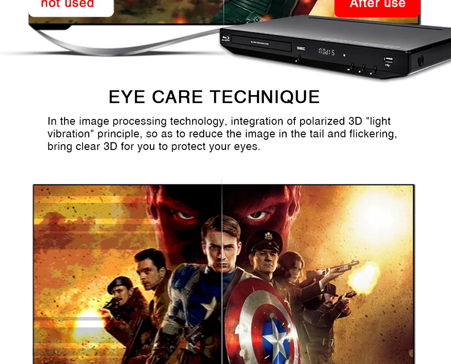 TRANSCTEGO 3D USB Внешний Blu Ray портативный dvd-плеер hdd плееры медиаплеер DVD портативный диск HD mp4 CD dvd-плеер черный
