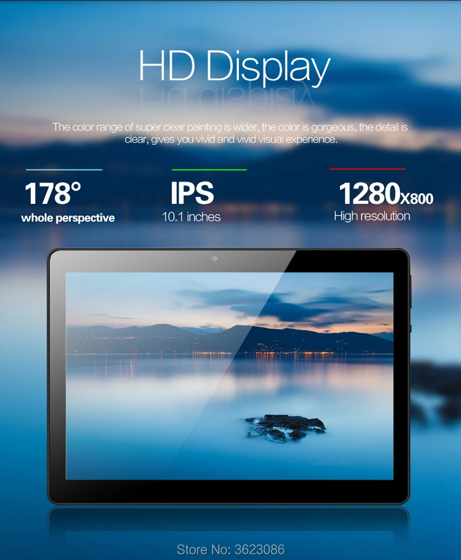 10-дюймовый планшет 1280X800 ips четырехъядерный ОЗУ 2 Гб ПЗУ 32 Гб МП Android7.0 gps 10 дюймов 3g MTK6580 две sim-карты телефонные звонки планшеты ПК