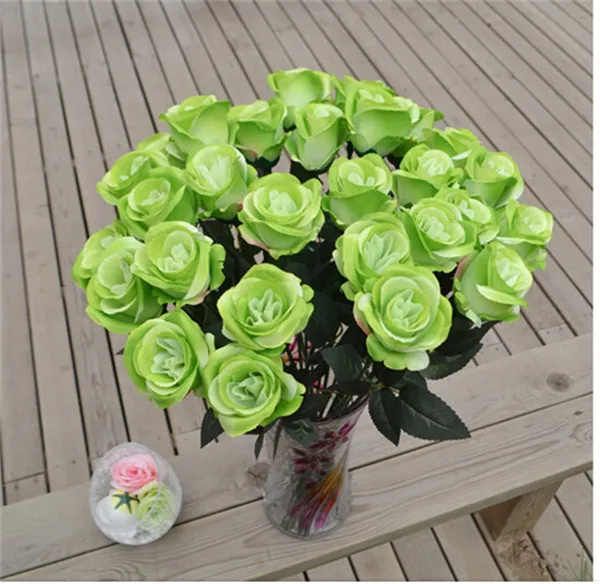 Single Stem Rose 62cm/24.41&quot Length Dia. 7cm 100Pcs Artificial Flowers Roses Camellia for Home Xmas Showcase Decor | Дом и сад