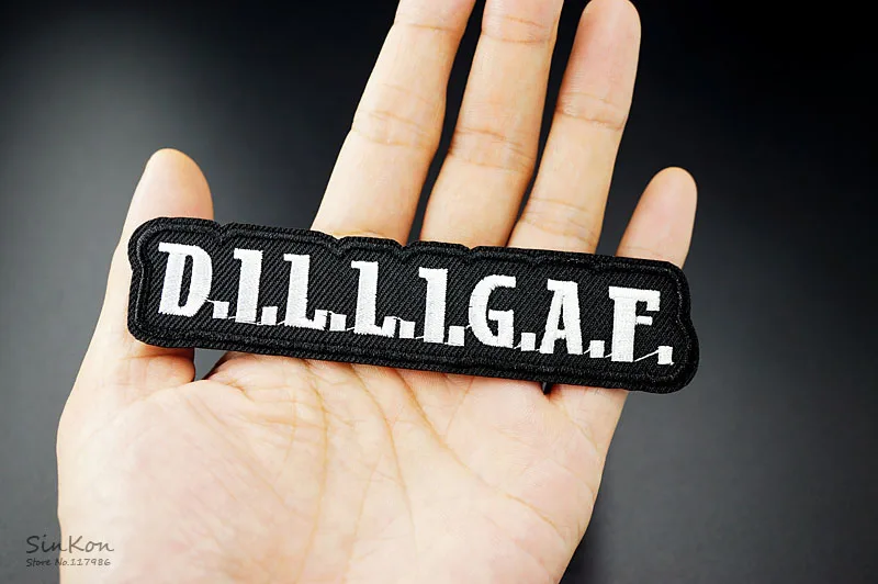DILLIGAF(Размер: 2,6X11,5 см) DIY значки патч вышитая аппликация, этикетка для шитья одежды наклейки аксессуары для одежды значок