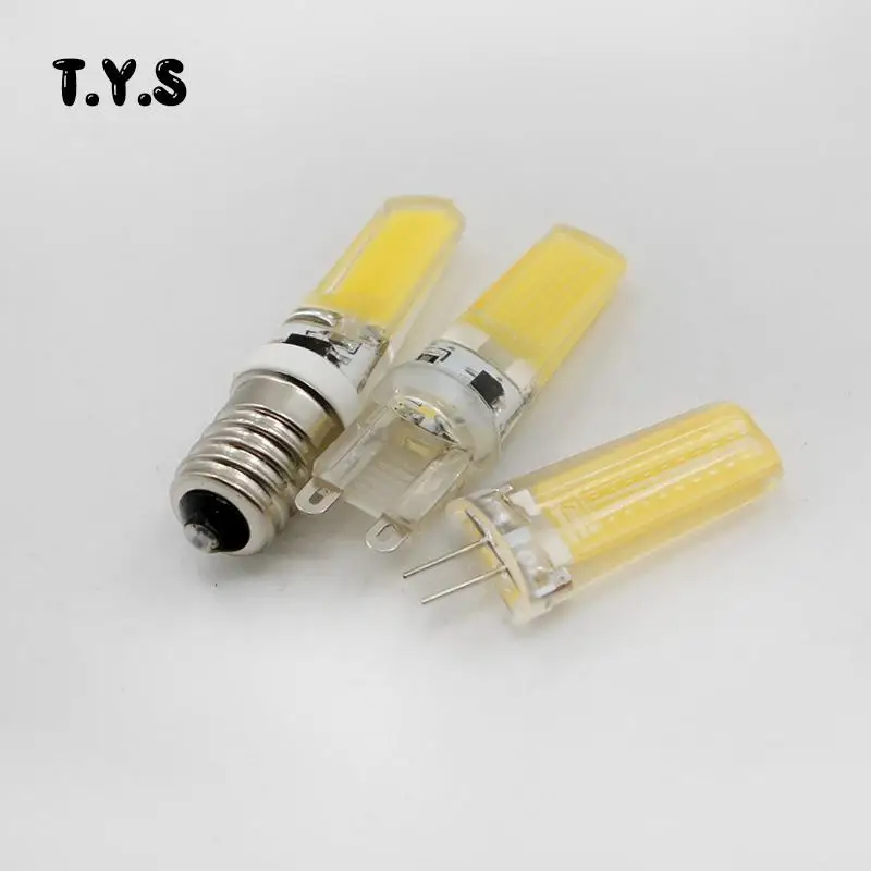Лампада E14 G4 G9 светодиодный 220V 12V энергосберегающие лампы 3 Вт 6 9 COB свет Освещение