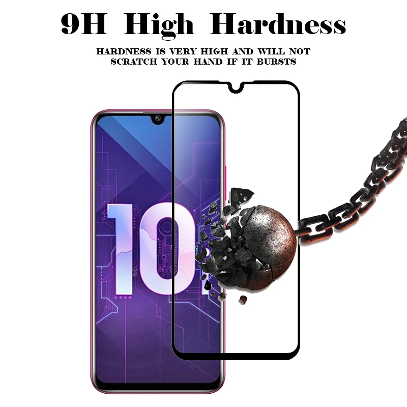 Защитное стекло для Huawei Honor 10i закаленное полное покрытие Защитная пленка экрана