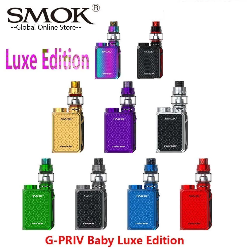 SMOK G PRIV Baby роскошное издание 85 Вт Mod с 4 5 мл TFV12 Prince танк электронная сигарета