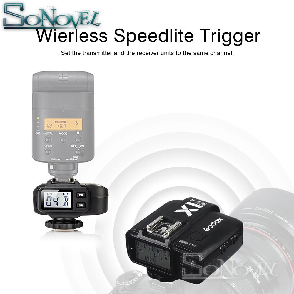 

Godox X1S 2.4GHz i-TTL Flash Wireless Transmitter W/Receiver Trigger For Sony a77II a7R a7SII A6500 A6300 V860II-S TT685S X1T-S