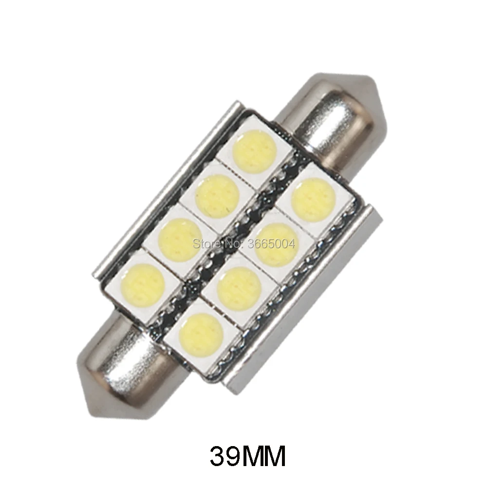 2 шт. 36 мм 39 42 Canbus Ошибка Купол гирлянда 6SMD 8SMD 5050 светодиодный источник света для