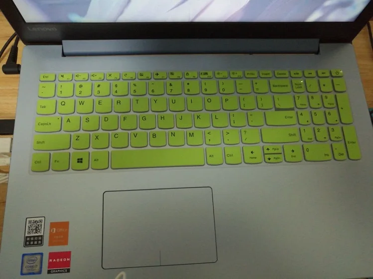 green 15 15.6" Laptop Notebook Keyboard Cover Skin For Lenovo IdeaPad L340-15 S340 330s-15ikb 340C 340C-15ikb 330C 330S 330s-15ikb - Цвет: green