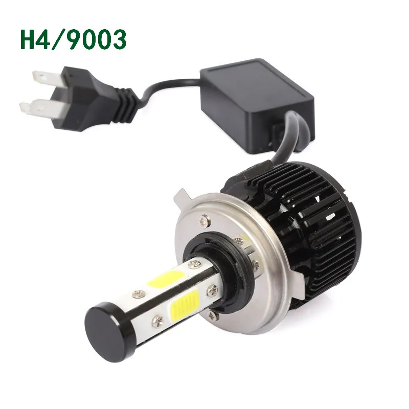 DIC 2 шт. яркий светодиодный H7 H4 фары 4 стороны 180 W 16000Lm H11 9005 HB3 9006 HB4 COB лампы для автомобильных фар 6500 к X6