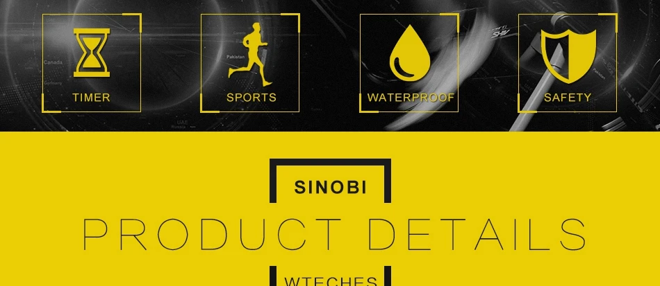 SINOBI цифровые спортивные часы хронограф для мужчин наручные светодиодный часы Человек Военная Униформа водонепроницаемый NAVI часы Relogio Masculino