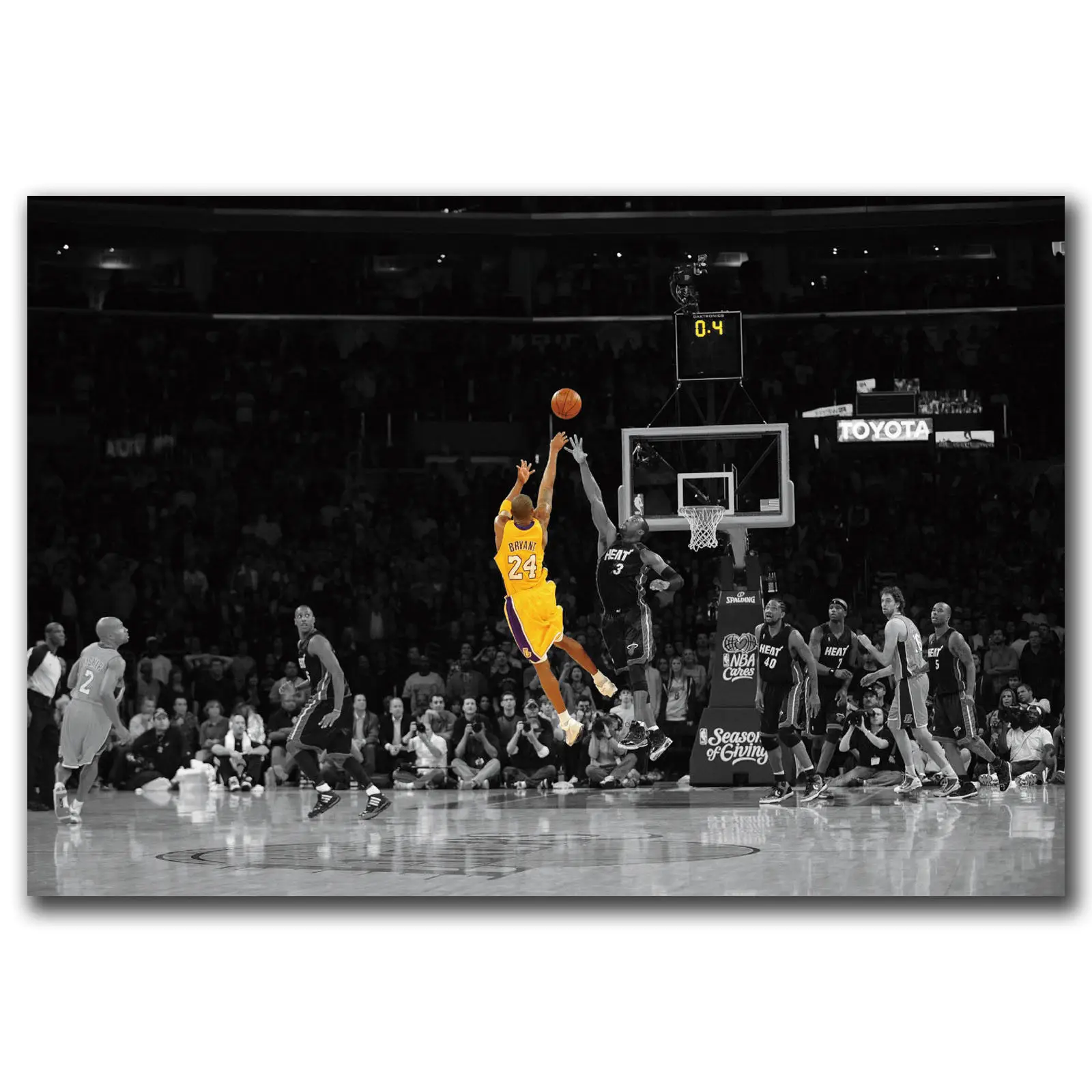 Q0913 плакаты и принты Kobe Bryant Баскетбол Леброн Джеймс горячие 18 24x36in художественный постер картина домашний декор - Цвет: 1st