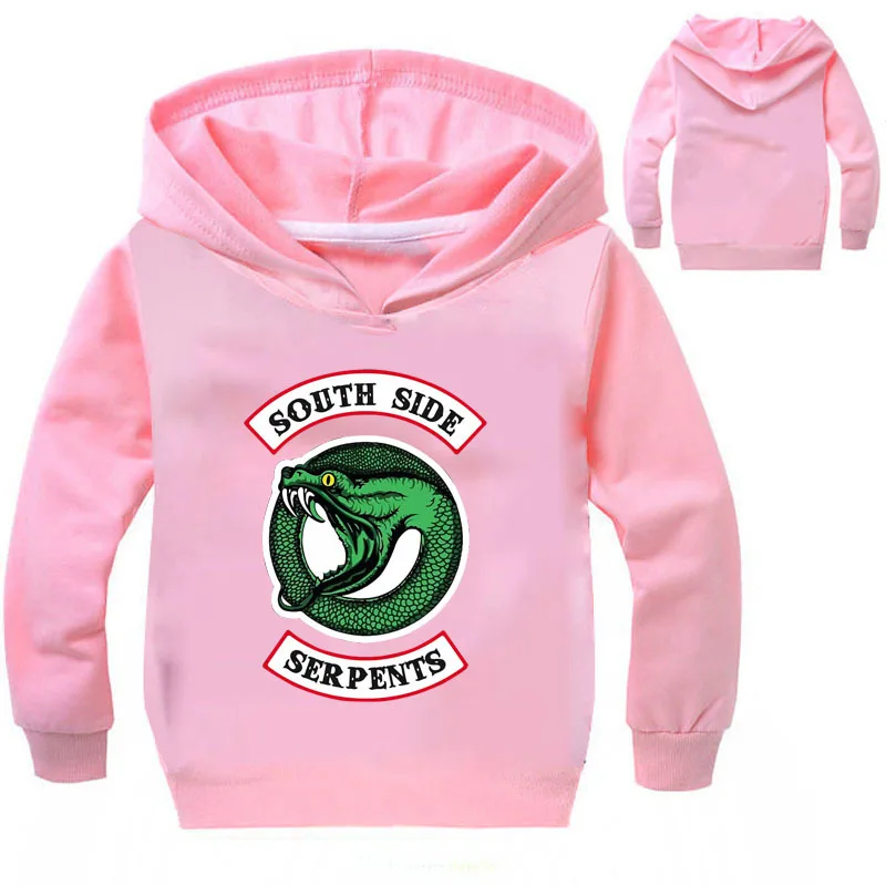 Детская толстовка с надписью South Side Serpents в стиле харадзюку ривердэйлом для