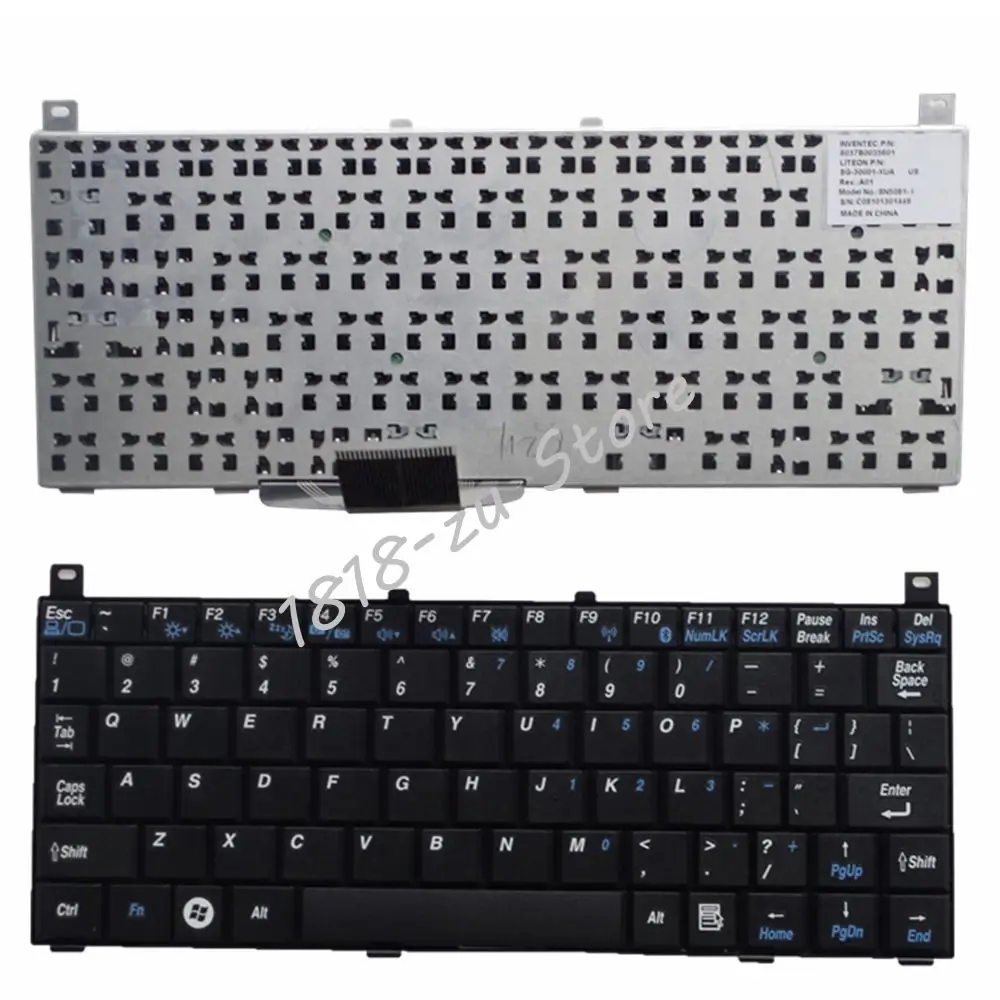 Клавиатура YALUZU для ноутбука Toshiba Mini NB100, NB105, NB101, NB100-11B, NB100-11J, NB100-12S, черная, версия для США, V072426CS1
