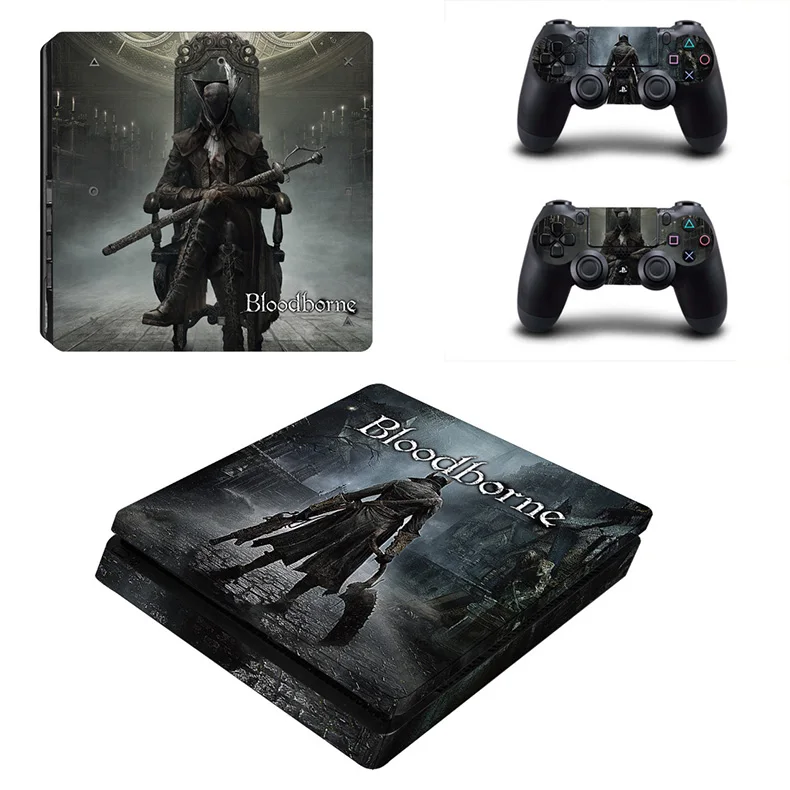 Bloodborne PS4 Slim Skin Play station 4 тонкие наклейки для sony Playstation 4 Slim PS 4 Slim консоли и контроллера - Цвет: YSP4S-1067