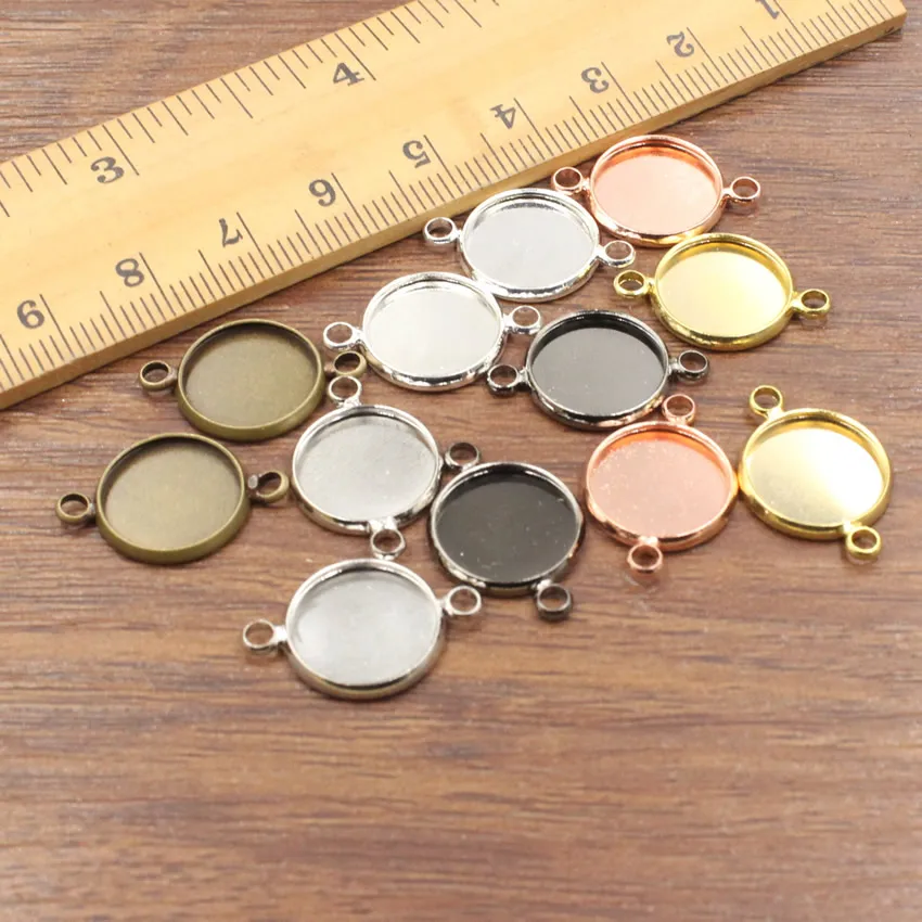 Набор из медного круглого винтажного стекла/кабошона 12 мм для самостоятельного