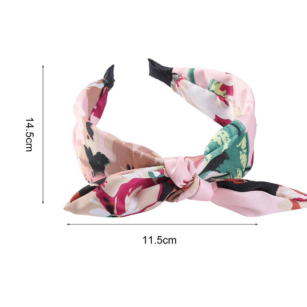 Molans напечатанные банты повязки для женщин Герань цветочный китайский стиль