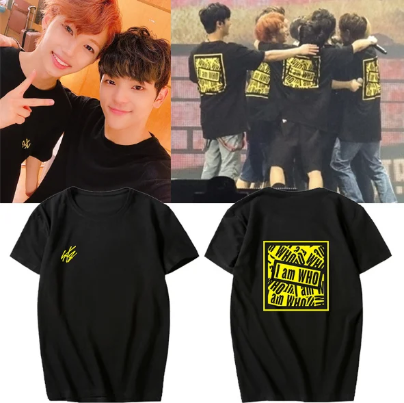 Новинка Детская футболка с рисунком KPOP Stray Kids новый альбом I AM WHO унисекс из хлопка