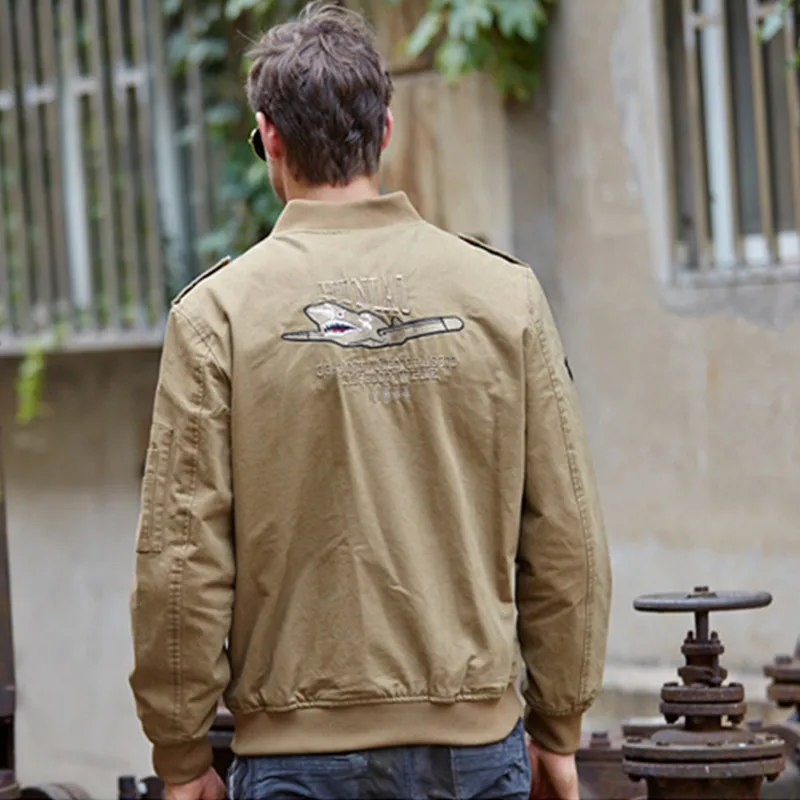 Мужская куртка в стиле милитари LIS ALICES Весенняя хлопковая армейская пилот карго