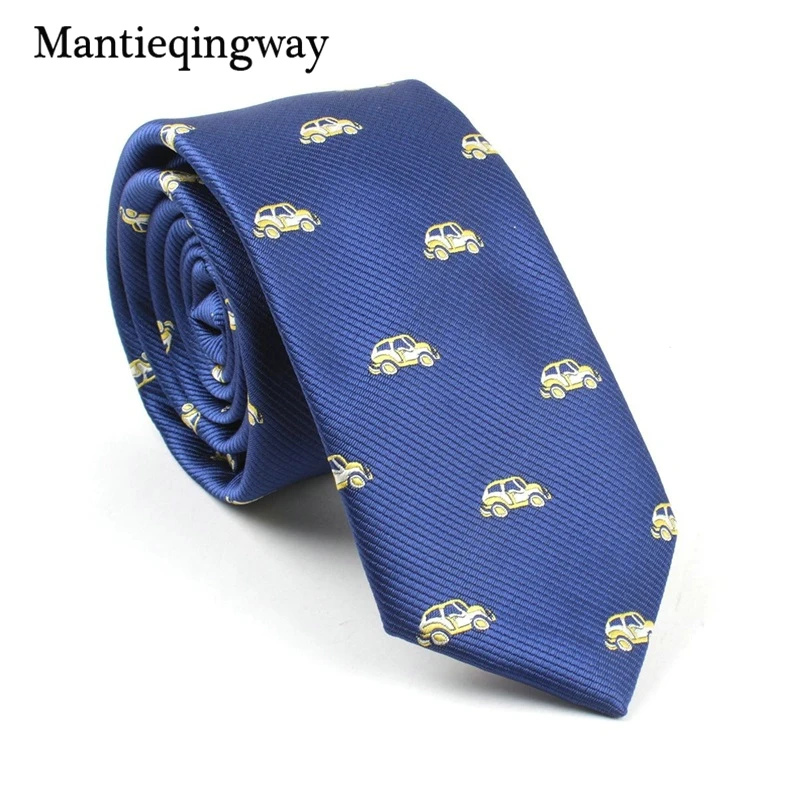 Mantieqingway 6 см галстуки из полиэстера для мужчин животных цветочный узор шеи галстук свадебный смокинг Gravatas corbatas бизнес галстук