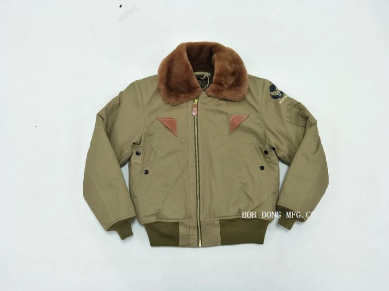 Khaki BOB DONG B-15A летная куртка для мужчин ВВС США Военная форма бомбер B15 - Цвет: Khaki