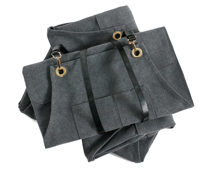 Брезентовый фартук с кожаным ремешком бариста бармен Бейкер официантки Униформа флорист парикмахер живописец рабочая одежда lfb179