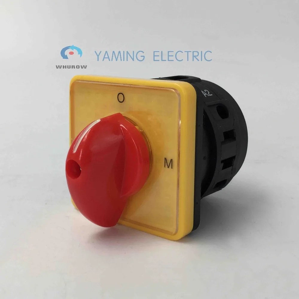YM98 16/1 A O M 3 позиционный переключатель 16A 1 полюсный поворотный кулачковый желтая