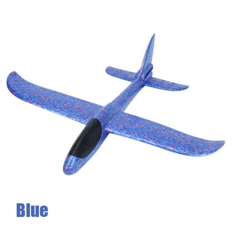 Not Lamp Blue 48 см DIY ручной бросок Летающий планер игрушки-самолеты для детей пена модель аэроплана вечерние сумки наполнители Летающий планер самолет игрушки - Цвет: Not Lamp Blue