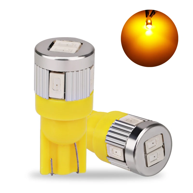 2 шт. T10 501 6 SMD 5630 светодиодный автоматический Клин лампа купольная WY5W W5W 6SMD 5730 супер
