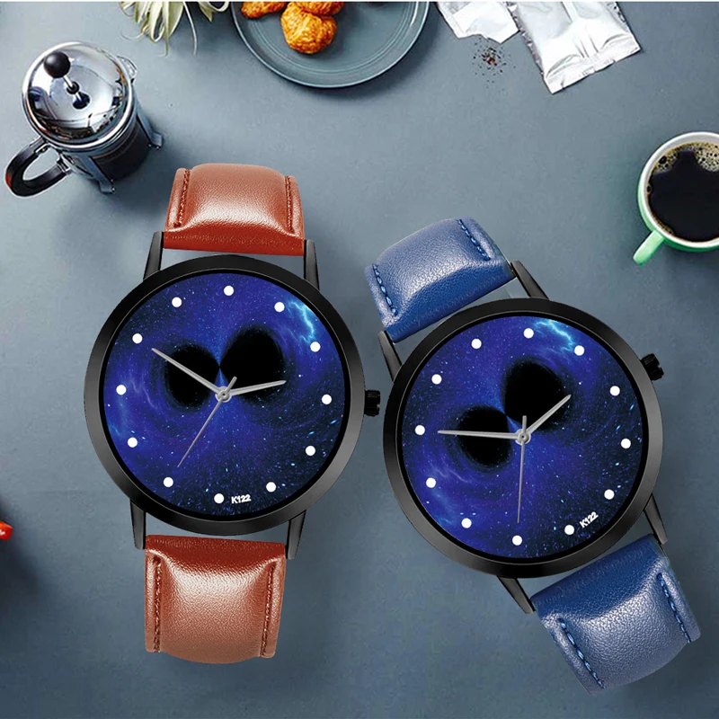 Часы мужские кварцевые с солнечной батареей и кожаным ремешком|Мужские