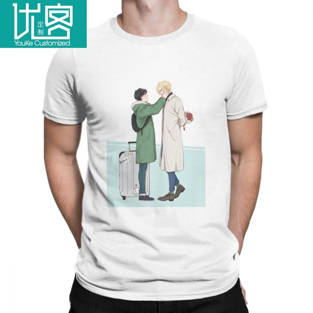 Мужские футболки Банановая рыба Eiji Японская популярная футболка с короткими