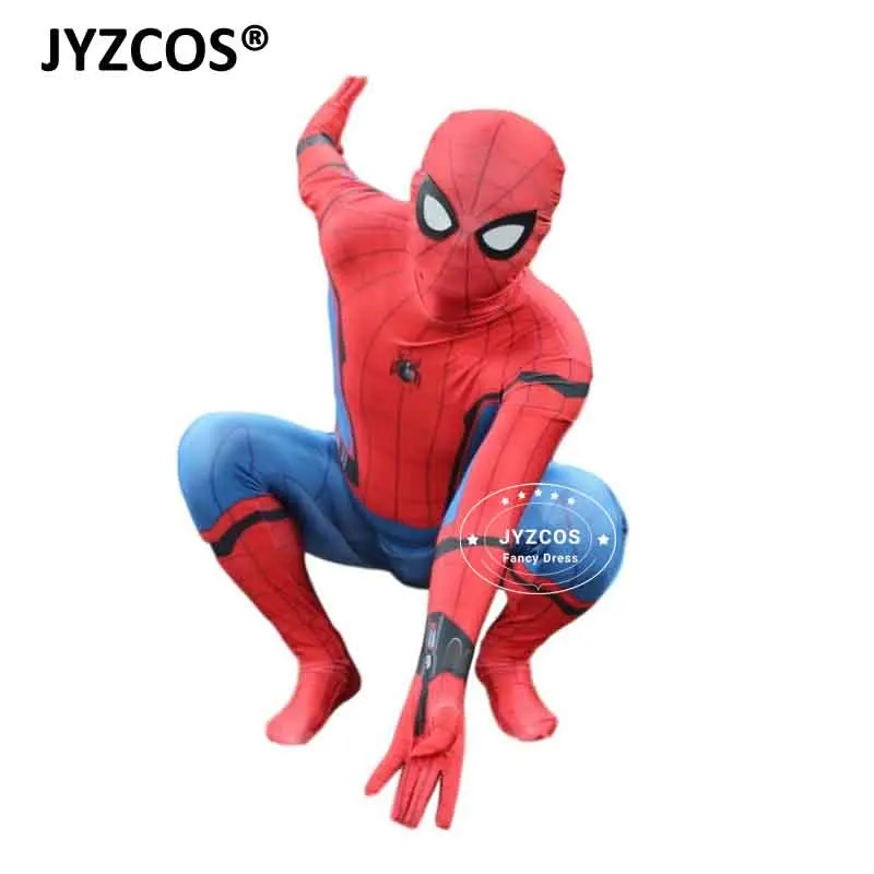 JYZCOS взрослый человек-паук костюм супергероев Marvel Человек-паук Карнавальная