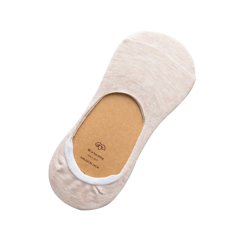 5 pairs 5 пар/лот новые женские носки сплошной цвет невидимые женские короткие носки летние тонкие нескользящие носки-башмачки для девочек TJ233 - Цвет: 5 pairs