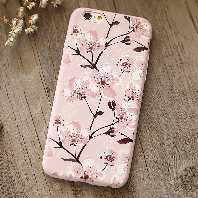 Модный Роскошный чехол с цветочным 3D рисунком для iPhone 6s 6 4 7 дюйма plus 5 сотового