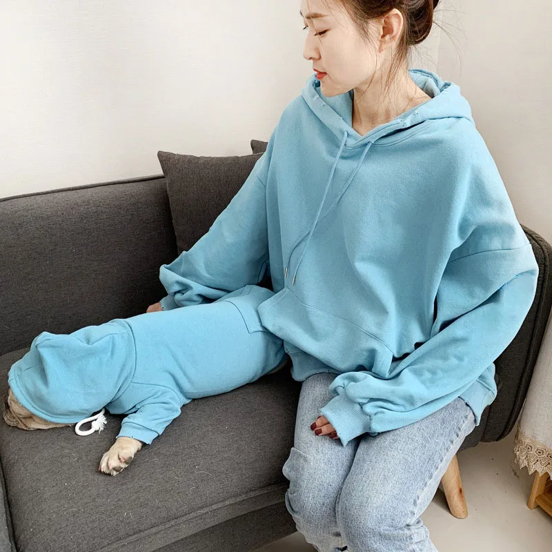 Pet одинаковые худи весенняя одежда для собаки панель в форме французского