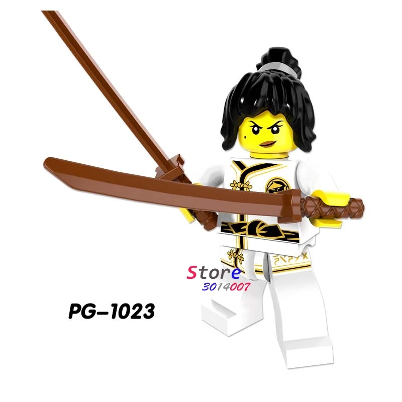 Один фильм Nya Sensei Wu Flashback Garmadon N-POP девочка Акула Рыбак строительные блоки кирпичи игрушки для детей - Цвет: pg1023
