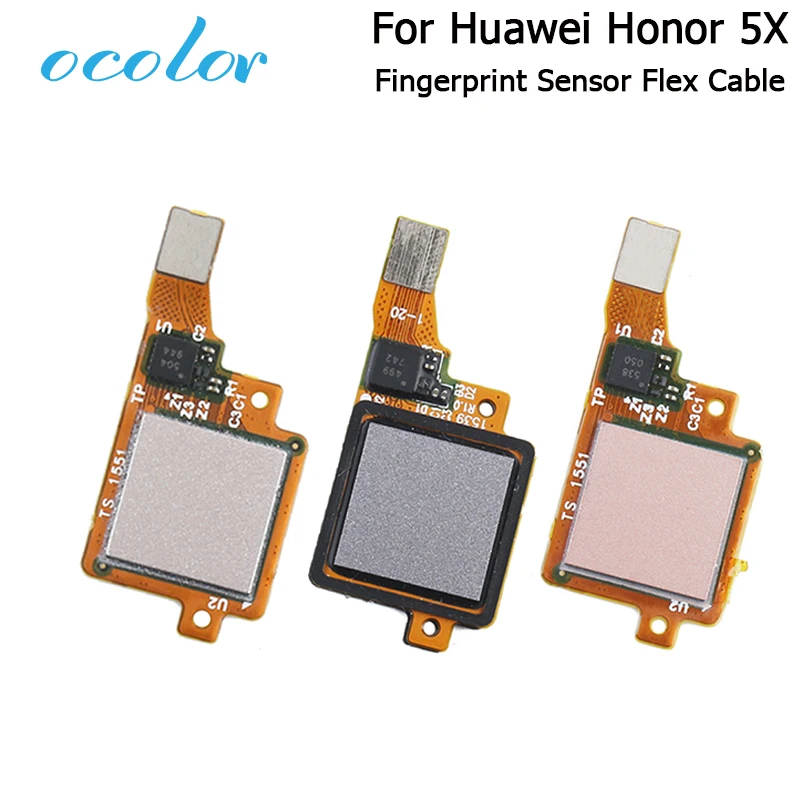 Ocolor для Huawei Honor 5X датчик отпечатков пальцев гибкий кабель Аксессуары мобильных