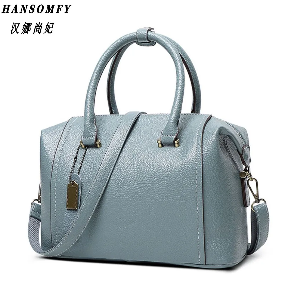 Женская сумка из 100% натуральной кожи Большая вместительная на плечо