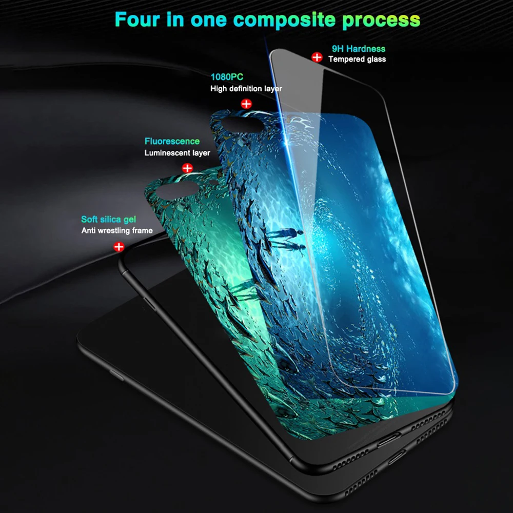 Lu mi nous стекло чехол для Xiaomi A2 Lite Red Note 5 Pro Plus 6A 6 4X4 модные роскошные Coque Etui |