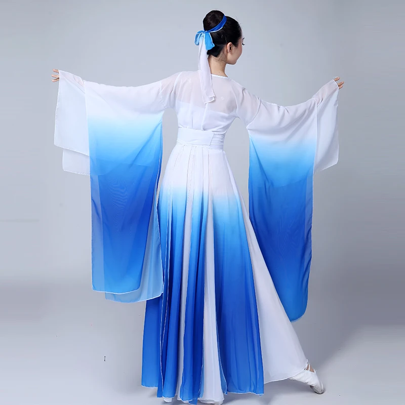 Классические танцевальные костюмы Hanfu женские танцевальный набор традиционный