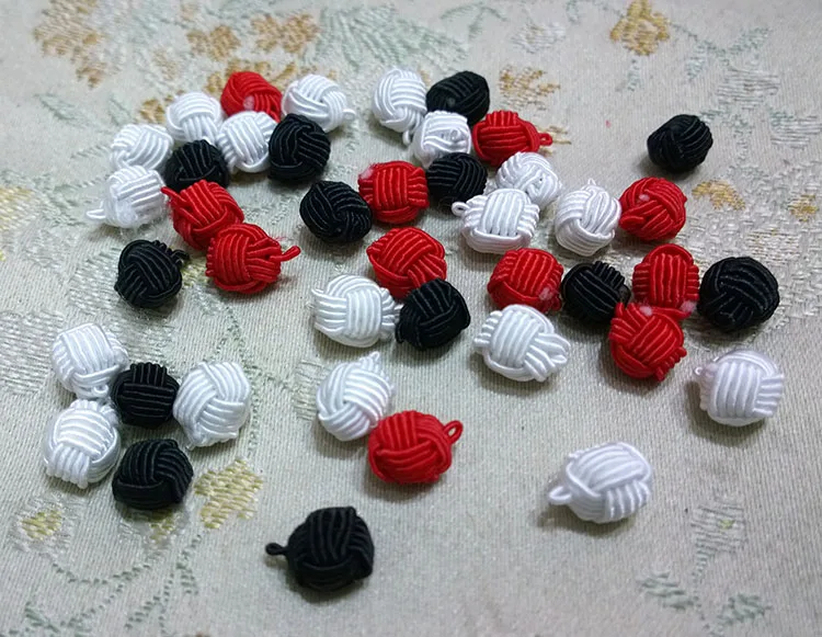 1 см шаровая форма пуговица в виде китайского узла запонки с пряжкой на кнопке