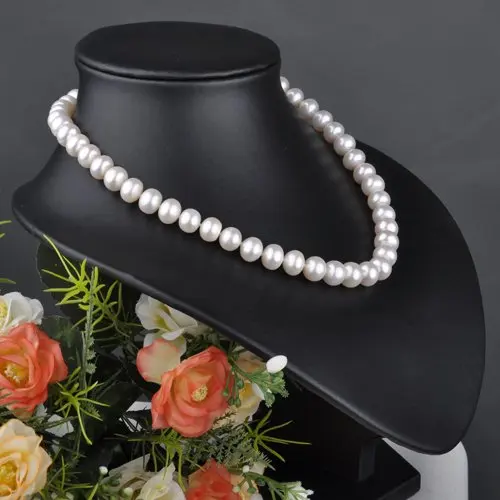 Жемчужное ожерелье 100% натуральное пресноводное 8-10 мм