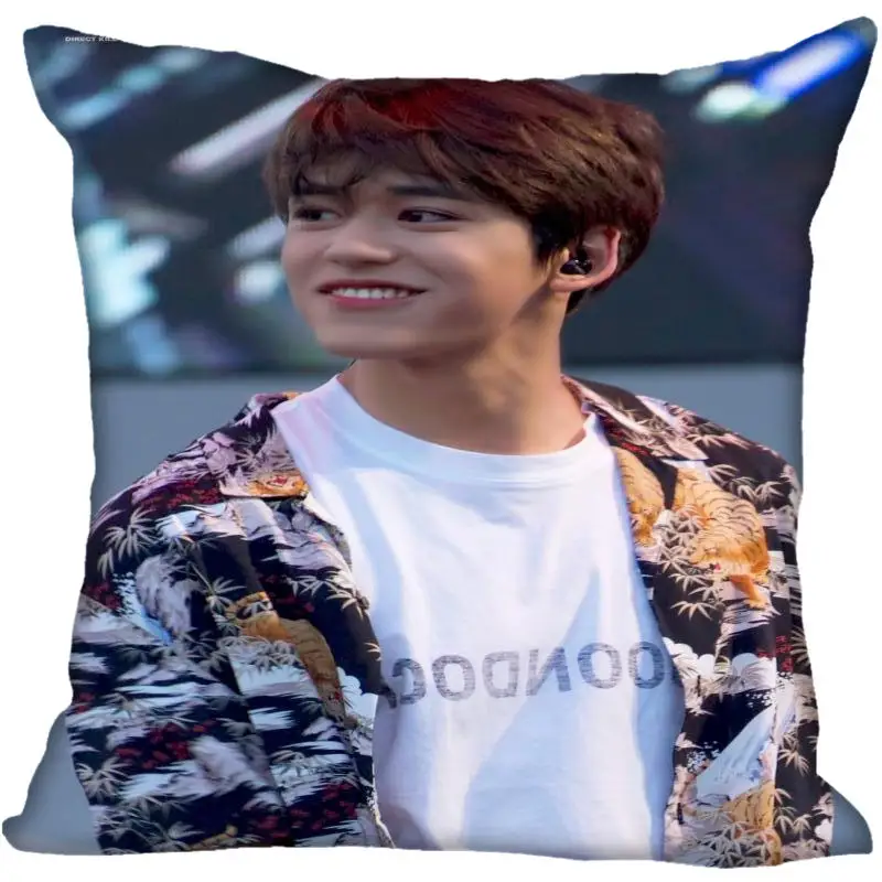13 Fan Xi, хит, на заказ, KPOP NCT Lucas, принтованная шелковая квадратная наволочка, для дома, декоративная, на молнии, атласная наволочка(одна сторона - Цвет: 13